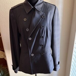 Calvin Klein Women's Double-Breasted and Lined Steel Grey pants suit set Size 12